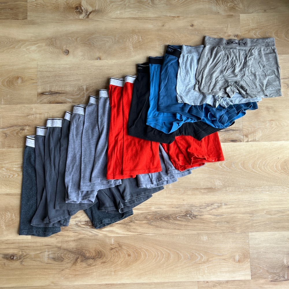14 Pair Men’s Jockey boxer briefs